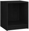 VidaXL Nachtkastje 35, 5x33, 5x41, 5 cm massief grenenhout zwart online kopen