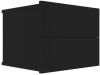 VidaXL Nachtkastje 40x30x30 cm spaanplaat zwart online kopen