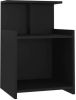 VidaXL Nachtkastje 40x35x60 cm spaanplaat zwart online kopen