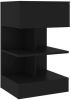 VidaXL Nachtkastje 40x35x65 cm bewerkt hout zwart online kopen