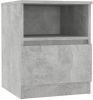 VidaXL Nachtkastje 40x40x50 cm spaanplaat betongrijs online kopen
