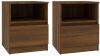 VidaXL Nachtkastjes 2 st 40x40x50 cm bewerkt hout bruineikenkleurig online kopen