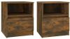 VidaXL Nachtkastjes 2 st 40x40x50 cm bewerkt hout gerookt eikenkleurig online kopen