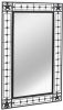 VidaXL Tuin wandspiegel rechthoekig 60x110 cm zwart online kopen