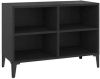 VidaXL Tv meubel met metalen poten 69, 5x30x50 cm zwart online kopen
