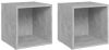 VidaXL Tv meubelen 2 st 37x35x37 cm spaanplaat betongrijs online kopen