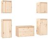 VidaXL Tv meubelen 5 st massief grenenhout online kopen