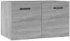 VidaXL Wandkast 60x36, 5x35 cm bewerkt hout grijs sonoma eikenkleurig online kopen