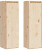 VidaXL Wandkasten 2 st 30x30x100 cm massief grenenhout online kopen