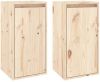 VidaXL Wandkasten 2 st 30x30x60 cm massief grenenhout online kopen