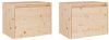 VidaXL Wandkasten 2 st 45x30x35 cm massief grenenhout online kopen