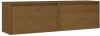 VidaXL Wandkasten 2 st 60x30x35 cm massief grenenhout honingbruin online kopen