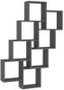 VidaXL Wandschap kubus 90x15x119 cm spaanplaat grijs online kopen