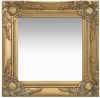 VidaXL Wandspiegel barok stijl 40x40 cm goudkleurig online kopen