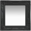 VidaXL Wandspiegel barok stijl 40x40 cm zwart online kopen