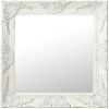 VidaXL Wandspiegel barok stijl 50x50 cm wit online kopen