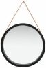 VidaXL Wandspiegel met band 60 cm zwart online kopen