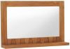 VidaXL Wandspiegel met schap 60x12x40 cm massief teakhout online kopen