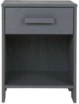 Woood Dennis Nachtkastje Grenen Steel Grey Geborsteld [Fsc]