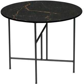 Trendhopper Bijzettafel Vida met zwart marmeren look blad Ø60