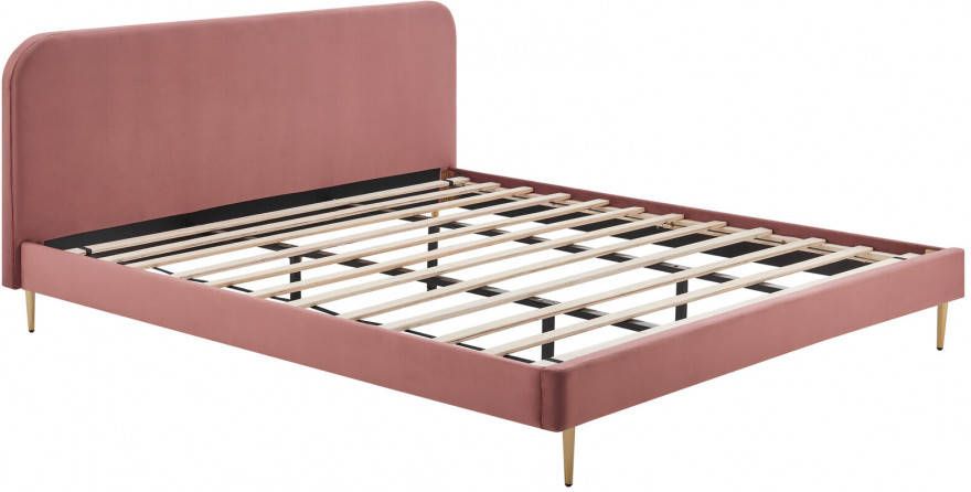 Artistiq Bed 'Federico' Velvet, 180 x 200cm, kleur roze
