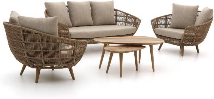Intenso Furniture Intenso Stila/ROUGH K stoel bank loungeset 5 delig Laagste prijsgarantie!