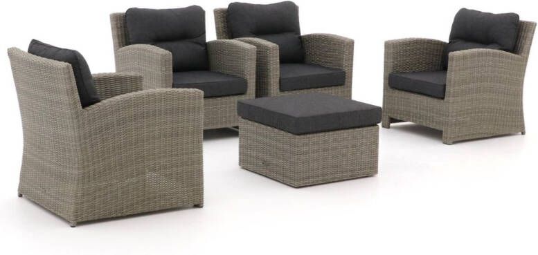 Intenso Fellini stoel loungeset 5 delig Laagste prijsgarantie!
