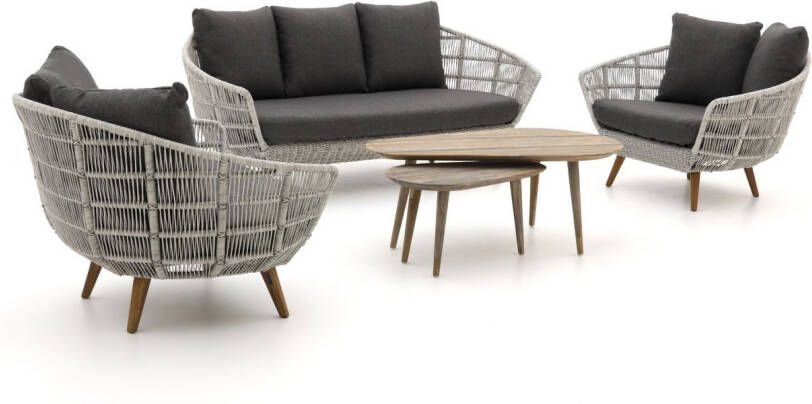 Intenso Furniture Intenso Stila/ROUGH K stoel bank loungeset 5 delig Laagste prijsgarantie!