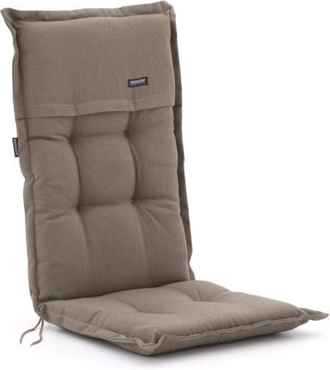 Madison Tuinkussens Hoge Rug Rib Liver 123x50 Bruin/grijs