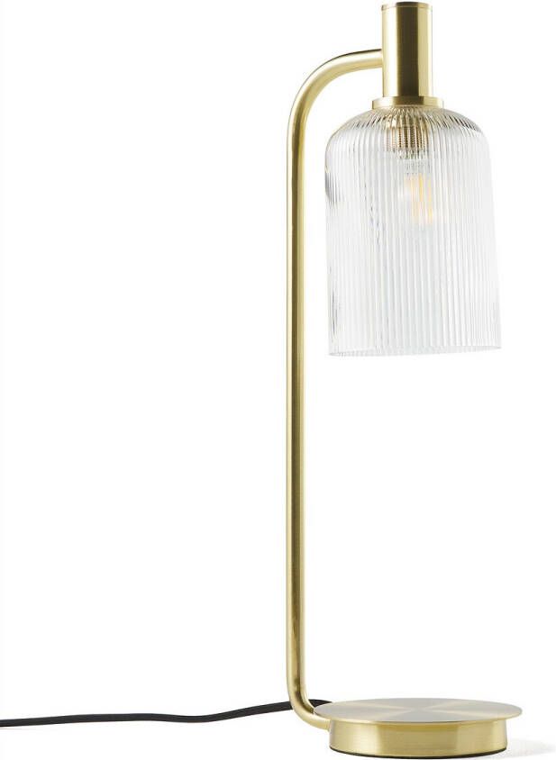 LA REDOUTE INTERIEURS Lamp in messing en gestreept glas, Bogota