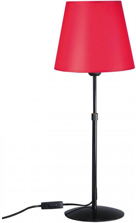 Aluminor Store tafellamp, zwart/rood