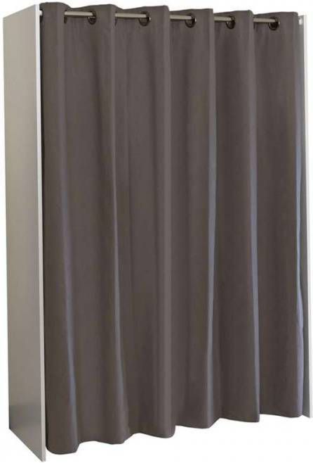 TemaHome Kledingkast Tom uittrekbare kledingkast, met gordijn en vele vakken, hoogte 181 cm