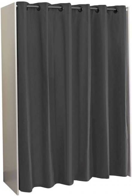 TemaHome Kledingkast Tom uittrekbare kledingkast, met gordijn en vele vakken, hoogte 181 cm