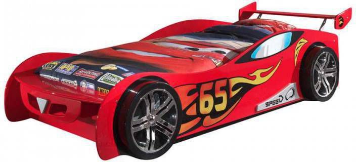 Vipack autobed Le Mans rood 66x111x246 cm Leen Bakker