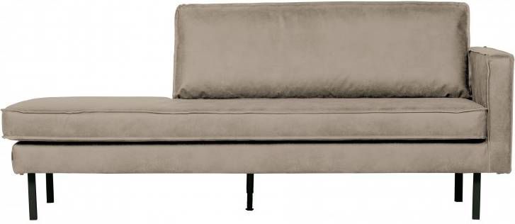 BePureHome Daybed 'Rodeo' PU, Rechts, kleur Elephant Skin