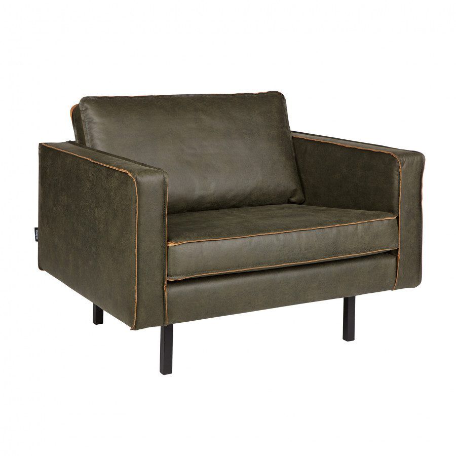 BePureHome Fauteuil 'Rodeo' kleur legergroen