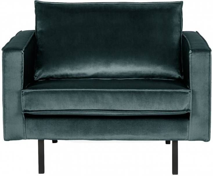 Be Pure Home Fauteuil Rodeo teal velvet BePureHome