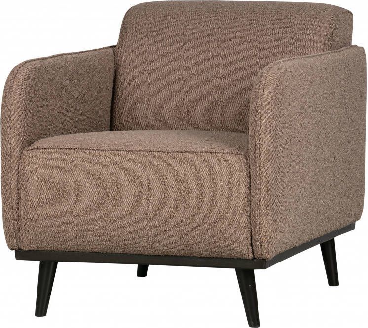 BePureHome Fauteuil 'Statement' Met arm, Bouclé, kleur Nougat