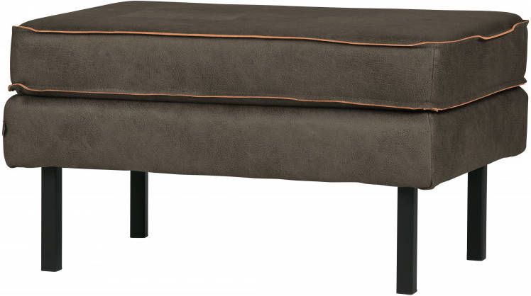 BePureHome Hocker 'Rodeo' Eco leder, kleur Legergroen