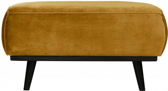 BePureHome Hocker 'Statement' Velvet, kleur Honing Geel