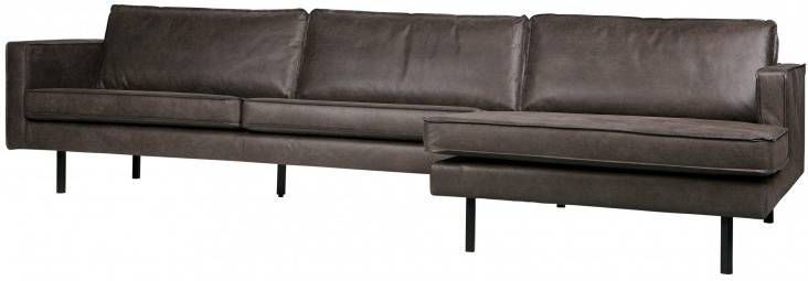 BePureHome Loungebank 'Rodeo' Rechts, Eco Leder, kleur Antraciet