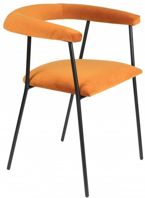 Dutchbone eetkamerstoel Haily orange 75 x 58 x 55