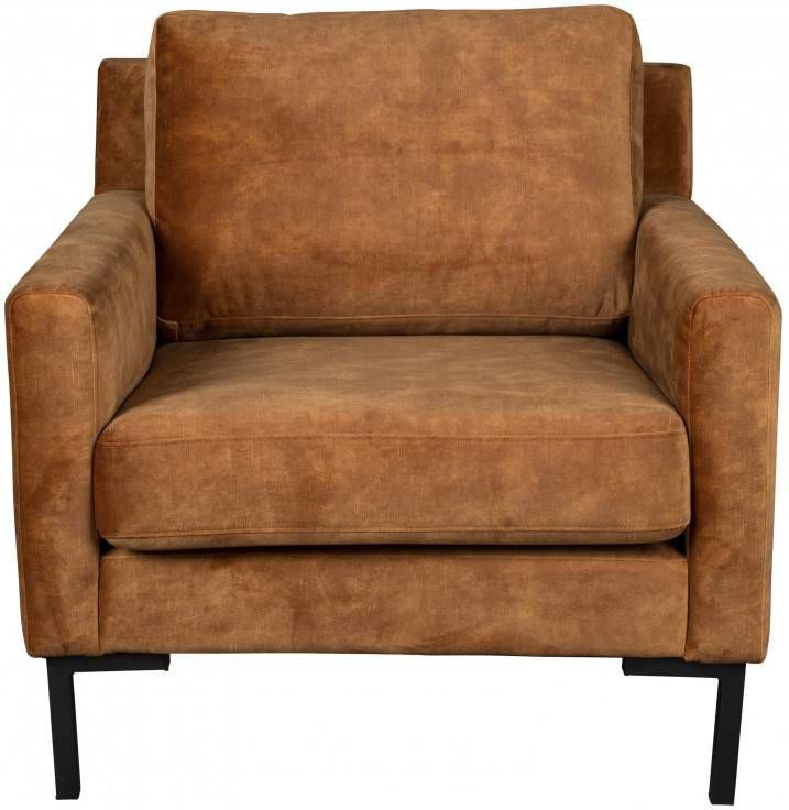 Dutchbone Fauteuil Houda Caramel 85 x 83 x 87