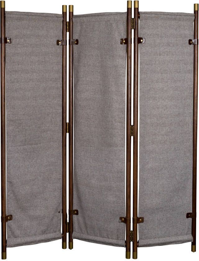 Dutchbone Riva Roomdivider Beukenhout/Polyester 133 x 180,5 cm