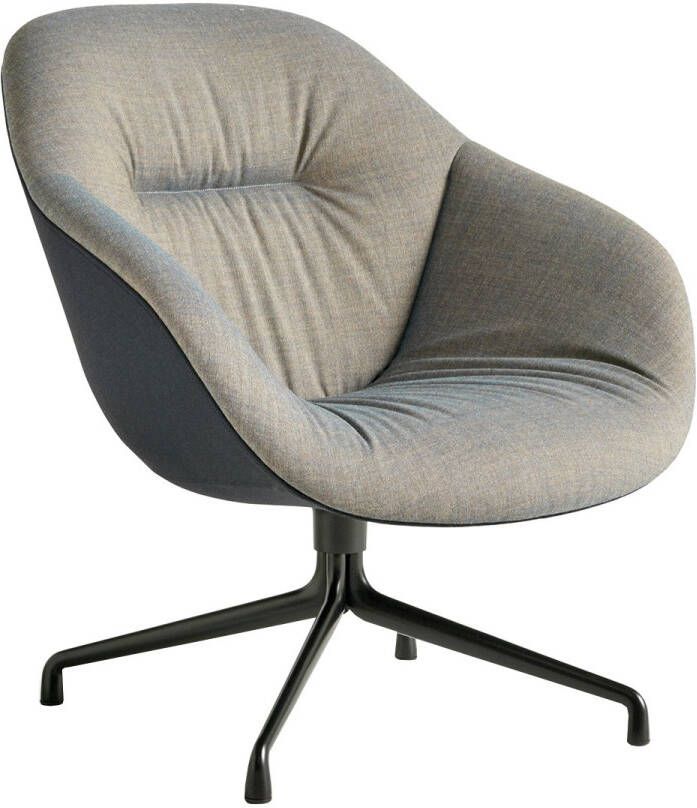 HAY AAL 81 Soft Loungestoel Zwart/Remix 852/Steelcut Trio 195