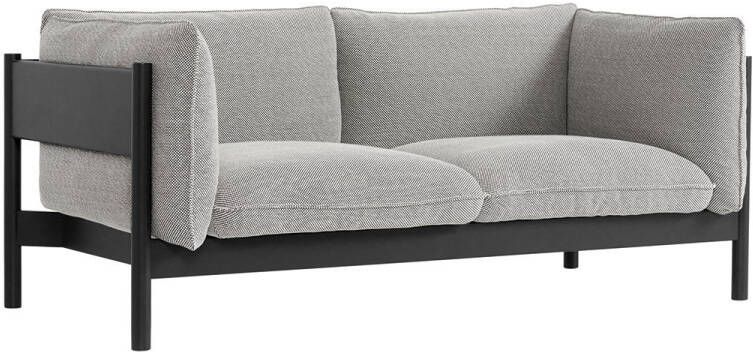 HAY Arbour Eco Bank 2 zits DOT 1682 02BiancoNero/Zwart Gelakt Beuken