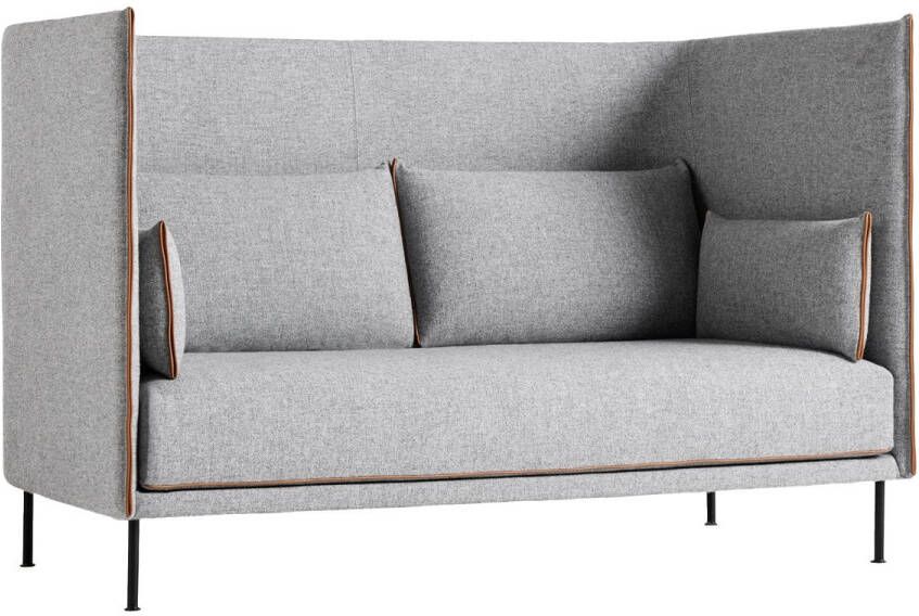 HAY Silhouette High Back 2 zits Bank Hallingdal 130/Zwart Staal