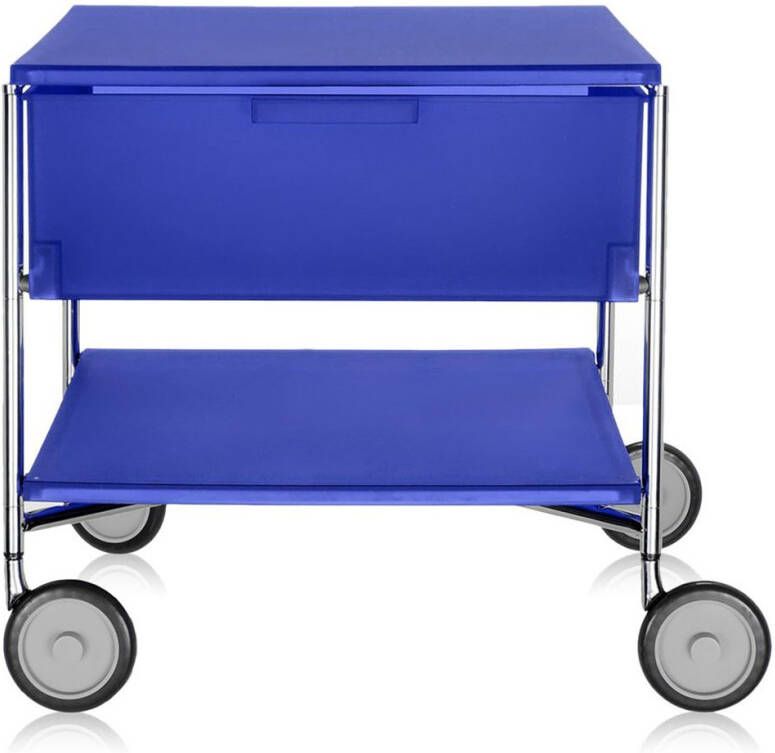 Kartell Mobil 1 Ladenkast + Plank Kobaltblauw Wielen