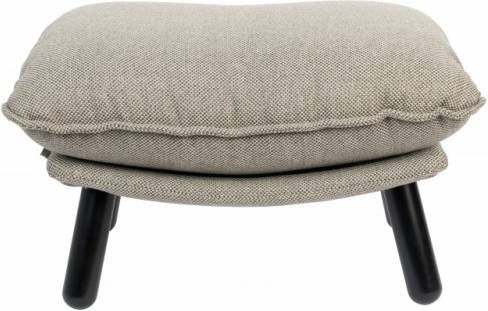 Zuiver Lazy Sack Hocker Polyester/Hout Lichtgrijs 78 x 52 cm