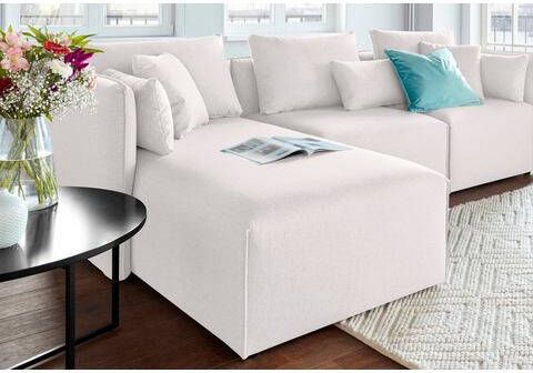 elbgestoeber Ottomane Elbdock Module tot zelf samenstellen, in vele stofkwaliteiten en kleuren, zie ook "Elbdock"